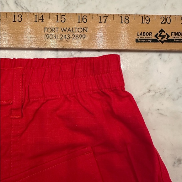 Fashion Nova Catalina Solid Cargo Red Mini Skirt Pockets Women’s Sz 1X Red New - Picture 7 of 7